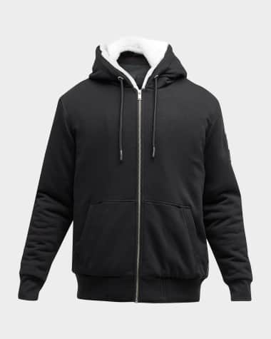 Moose Knuckles Black Hoodie With Inner Faux Fur TheDoubleF