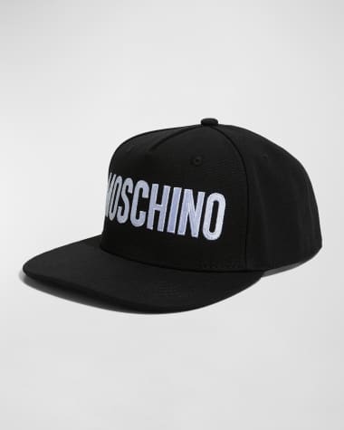 Moschino Men's Flat Brim Logo Baseball Hat