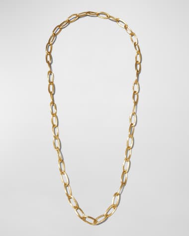 Marco Bicego Jaipur Link 18K Yellow Gold Oval Link Long Convertible Necklace