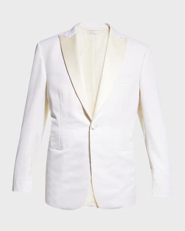 Brioni Men's Solid Wool Dinner Jacket