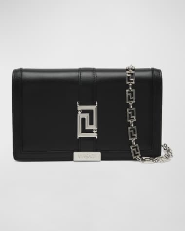 Versace Greca Goddess Leather Wallet on Chain