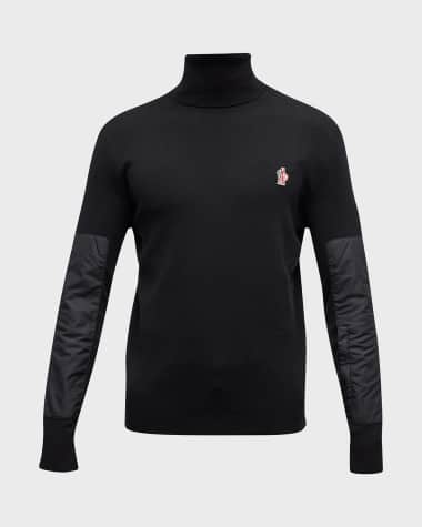 Moncler Grenoble Men's Turtleneck Sweater with Patches
