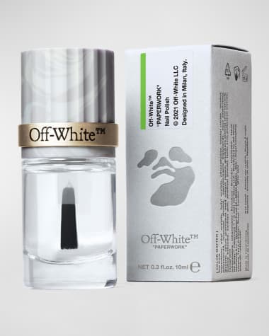 Off-White Paperwork Color Matter Top Coat Nail Polish