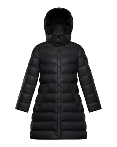 Moncler Girl's Moka Long Puffer Coat, Size 8-14