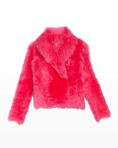 Yves Salomon Lamb Shearling Short Coat