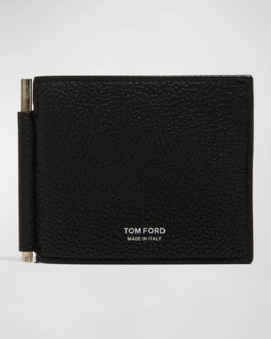 TOM FORD Men's T-Line Leather Money Clip Wallet