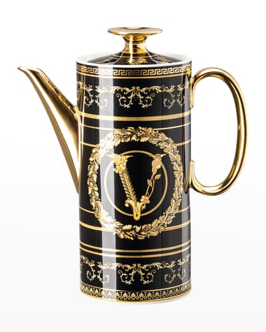 Versace Virtus Gala Black Coffee Pot