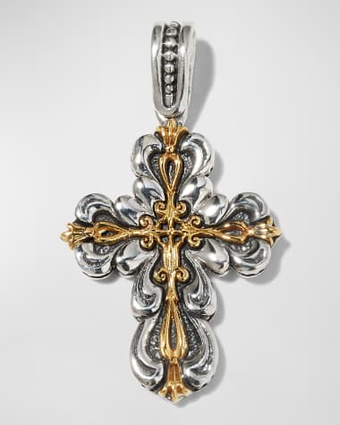 Konstantino Two-Tone Cross Pendant