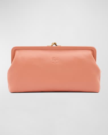 Il Bisonte Manuela Vegetable-Tanned Leather Clutch Bag