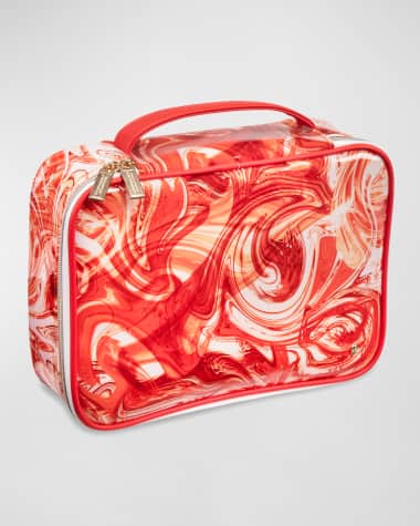 Stephanie Johnson Miami Tangerine Tango Claire Jumbo Makeup Case