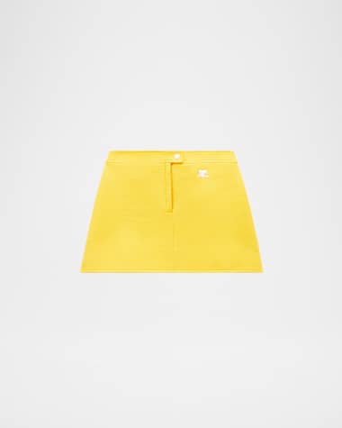 Courreges Textured Vinyl Mini Skirt