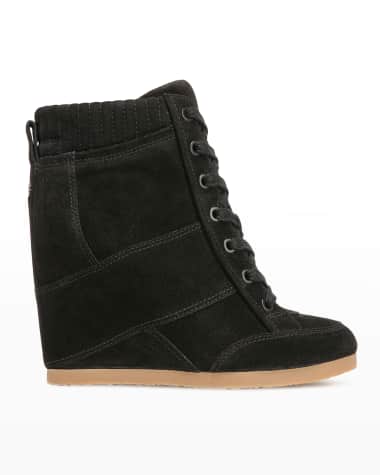 Veronica Beard Elissa Suede Wedge Sneakers