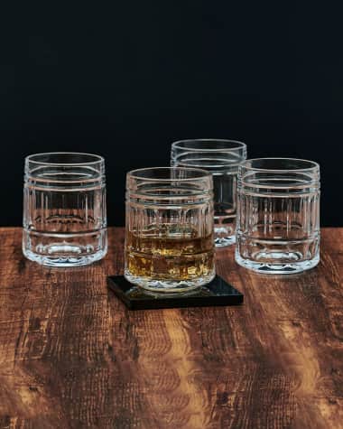 Mikasa Lawrence 10 oz. Double-Old Fashioned Glasses, Set of 4