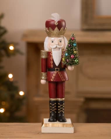 Fitz Floyd Santa, Winter Whimsy Guard Nutcracker Figurine, 15.