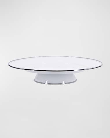 Golden Rabbit White Cake Plate