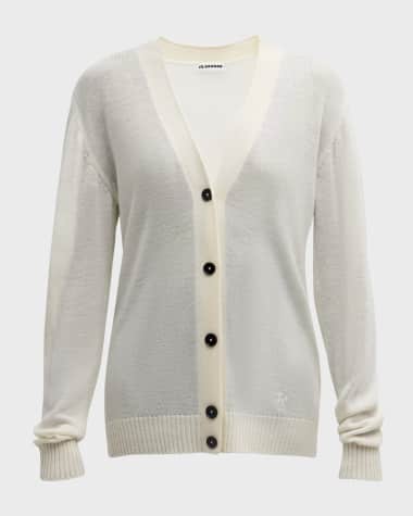 Jil Sander V-Neck Wool Cardigan