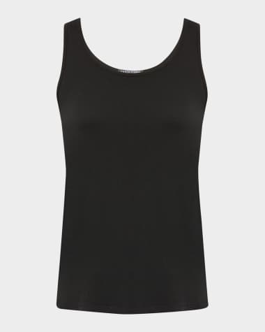 Eileen Fisher Scoop-Neck Stretch Jersey Tank