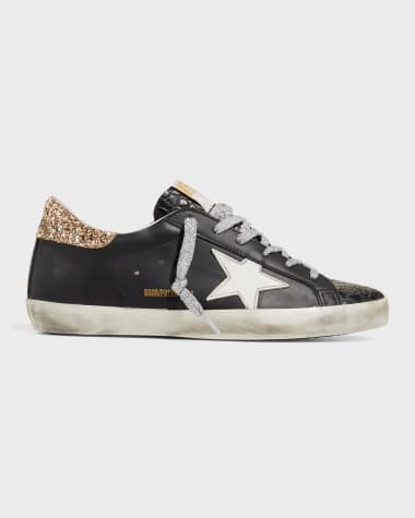 Black golden goose on sale shoes