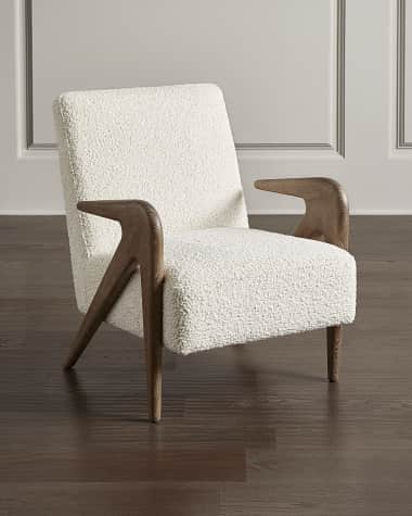 Interlude Home Angelica Faux Shearling Lounge Chair