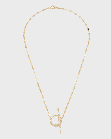 LANA Flawless Graduating Diamond Toggle Necklace