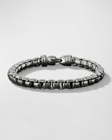 David Yurman Men's Box Chain Bracelet in Silver, 5mm, Size 7.5"