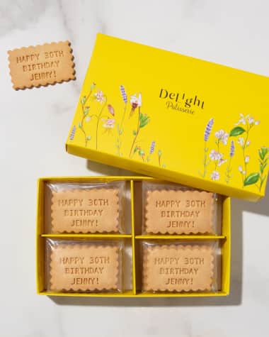 Delight Patisserie Custom Message Shortbread Cookies - Personalized