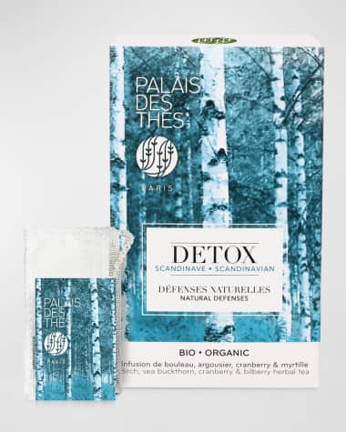 Palais des Thes Scandinavian Detox For Natural Defenses Tea Bags Box, 20 Count