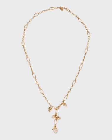 Tamara Comolli Rose Gold Mikado Necklace with Brilliant-Cut Diamonds
