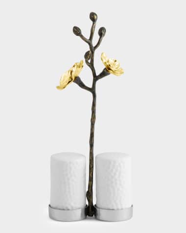 Michael Aram Gold Orchid Salt and Pepper Set