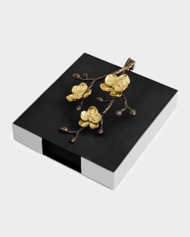 Michael Aram Gold Orchid Dinner Napkin Holder