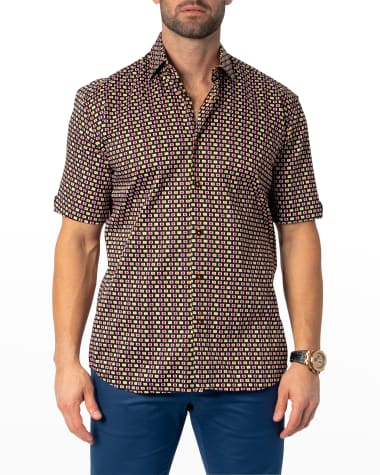 Maceoo Men's Galileo Multi-Circle Sport Shirt