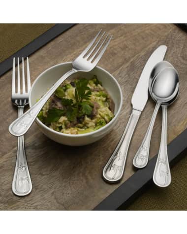 Towle Silversmiths 20-Piece Palm Breeze Flatware Set