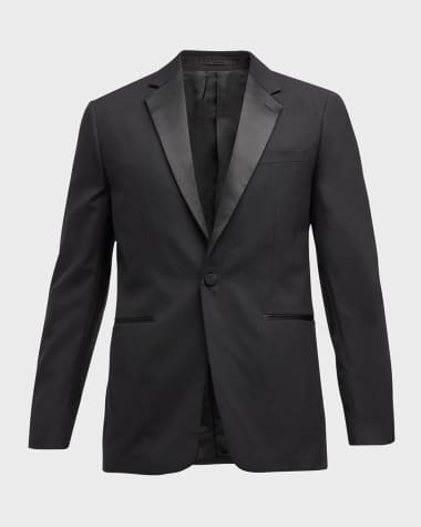 Theory Men's Notch Lapel Wool Tuxedo