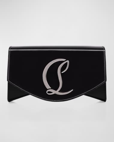 Christian Louboutin Loubi54 Leather Clutch Bag in Black