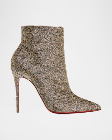 Louboutin gold boots hot sale
