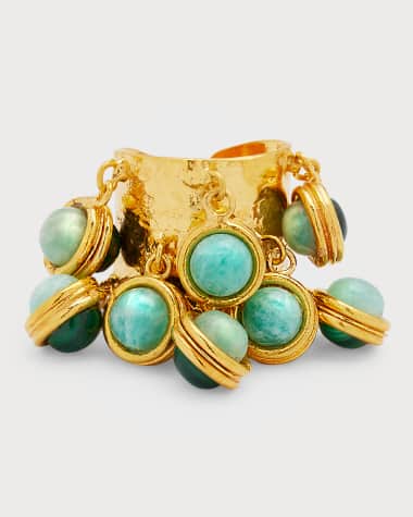 Sylvia Toledano Malachite and Amazonite Candies Ring