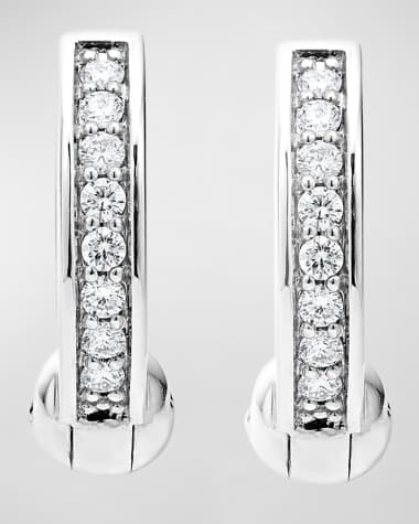 LAGOS Caviar Spark Diamond Pave 15mm Huggie Hoop Earrings