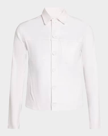 L'Agence Janelle Slim Coated Denim Jacket