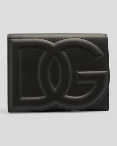 Dolce&Gabbana DG Logo Flap Leather Shoulder Bag