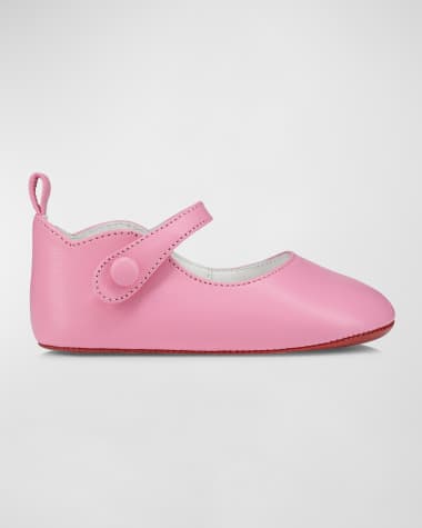 Christian Louboutin Girl's Love Chick Nappa Leather Ballerina Shoes, Baby
