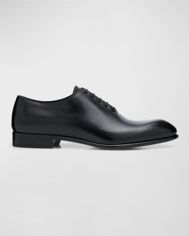 ZEGNA Men's Vienna Blake Hand-Buffed Leather Oxfords