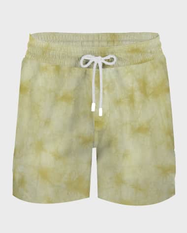 SIAMO VERANO Men's Linen Tie-Dye Shorts