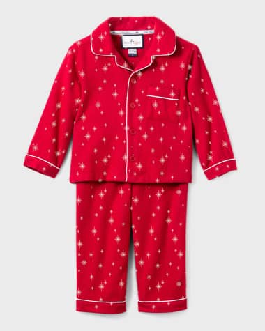 Petite Plume Kid's Starry Night 2-Piece Pajama Set, Size 6M-14