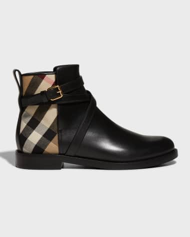 Burberry Pryle Equestrian Check Ankle Booties
