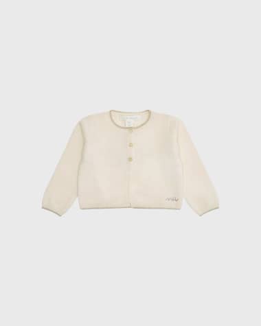 Marie Chantal Girl's Briony Angel Wing Cardigan, Size 3M-18M