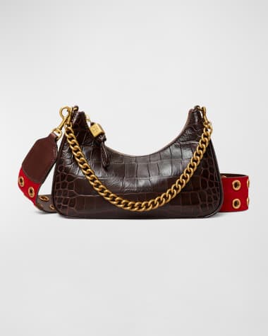 Tory Burch Mercer Small Croc-Embossed Shoulder Bag from Neiman Marcus -  Styhunt