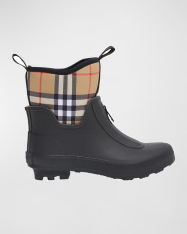 Burberry rain boots kids gold deals