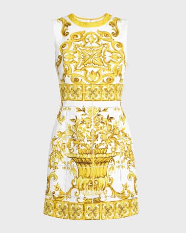 Dolce&Gabbana Brocade Print Mini Dress
