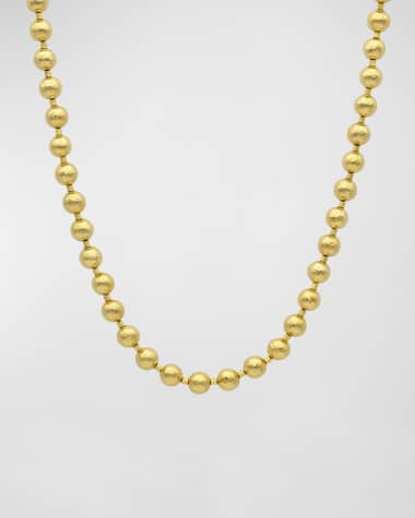 Gurhan 24K Yellow Gold Beaded Necklace