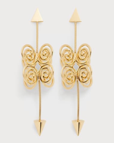 CADAR Yellow Gold Essence Earrings